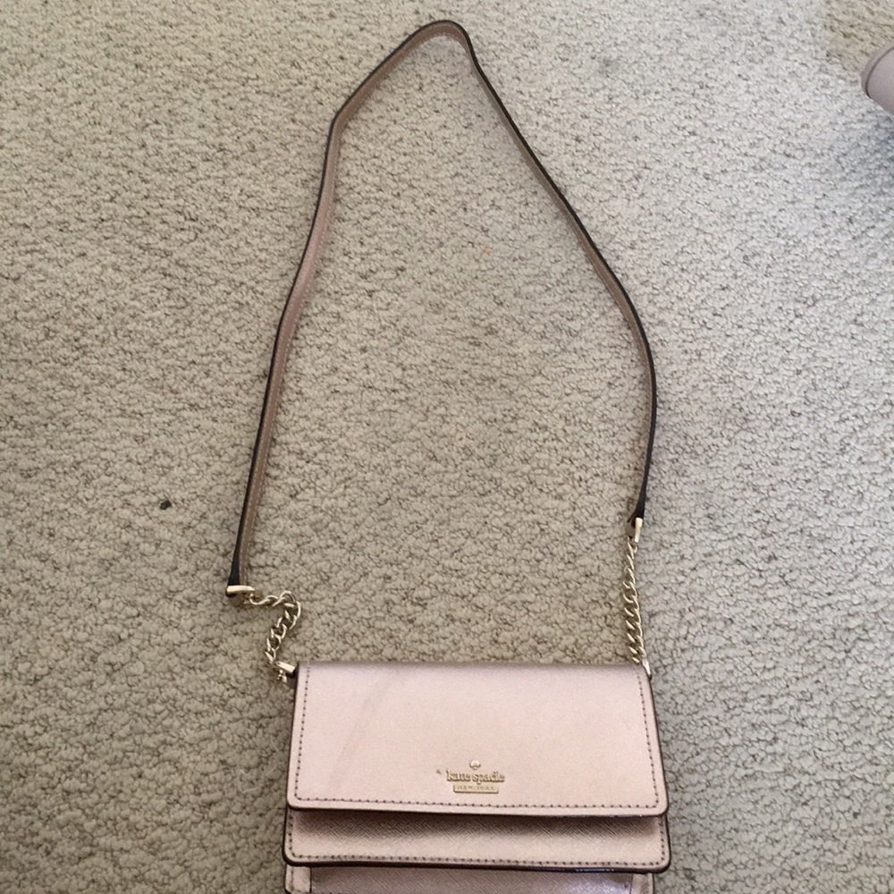 Kate spade rose gold cross body bag